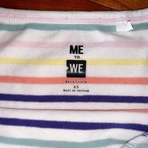 pacsun (me to we) rainbow bodysuit